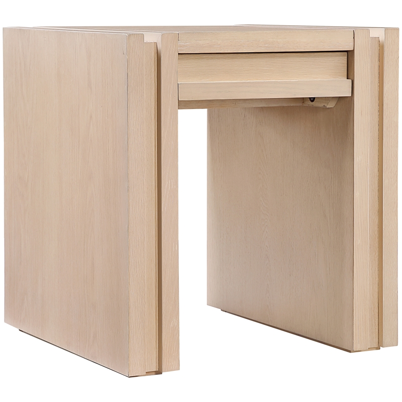 Meridian Furniture Stanton Natural Solid Wood End Table