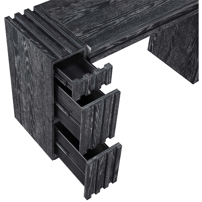 Meridian Furniture Stanton Black Solid Wood Console Table