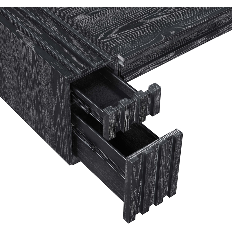 Meridian Furniture Stanton Black Solid Wood Console Table