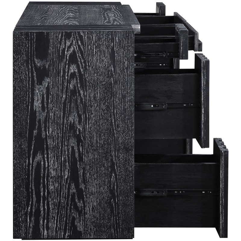 Meridian Furniture Stanton Black Solid Wood Console Table