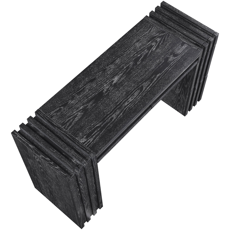 Meridian Furniture Stanton Black Solid Wood Console Table