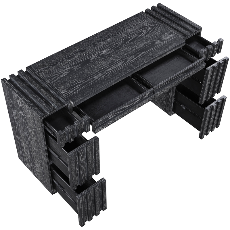 Meridian Furniture Stanton Black Solid Wood Console Table