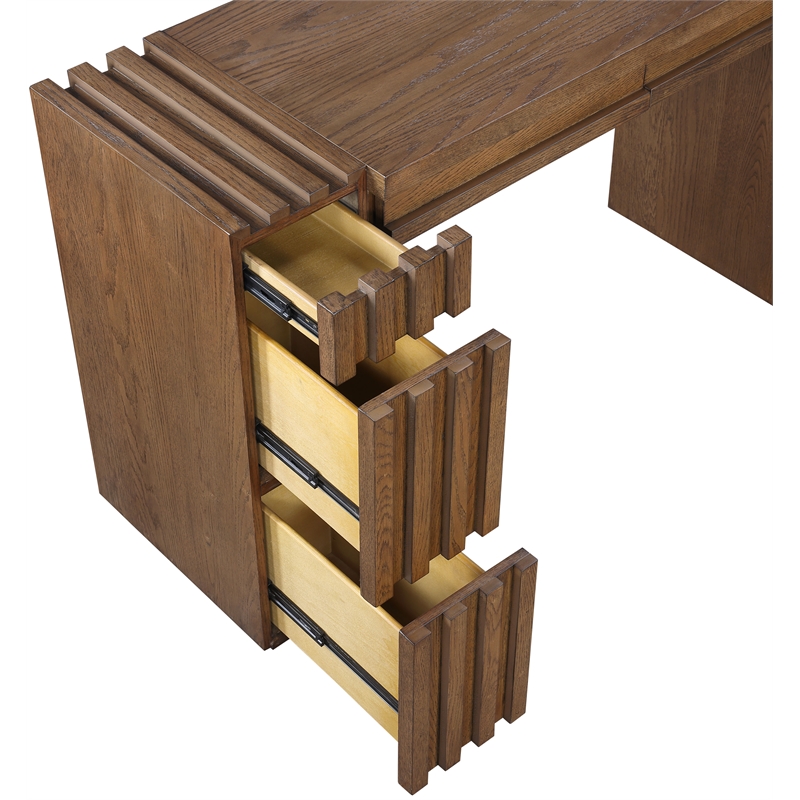 Meridian Furniture Stanton Brown Solid Wood Console Table