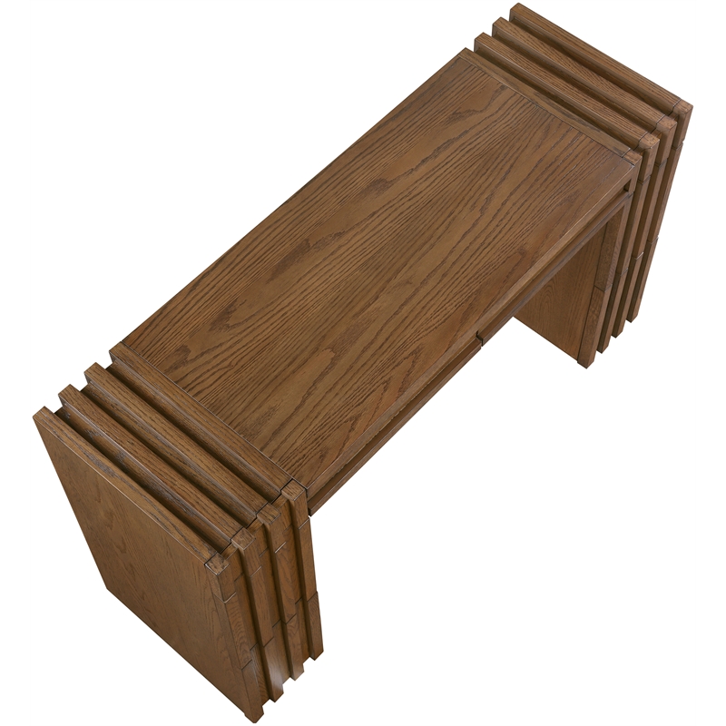 Meridian Furniture Stanton Brown Solid Wood Console Table
