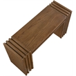 Meridian Furniture Stanton Brown Solid Wood Console Table