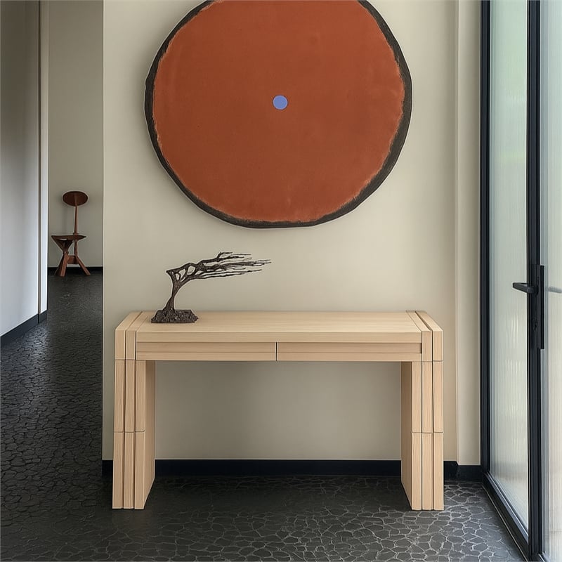 Meridian Furniture Stanton Natural Solid Wood Console Table