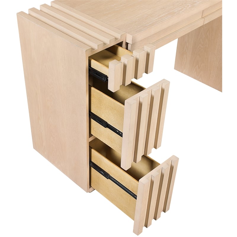 Meridian Furniture Stanton Natural Solid Wood Console Table