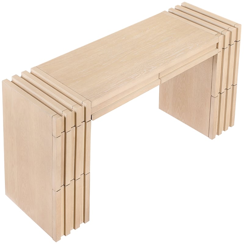 Meridian Furniture Stanton Natural Solid Wood Console Table