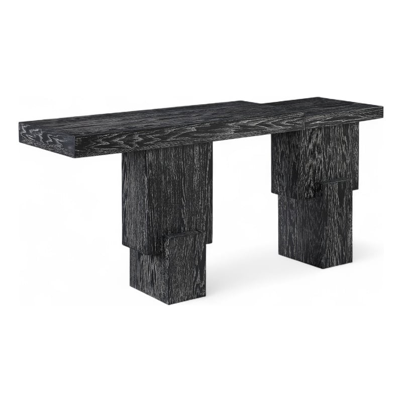 Meridian Furniture Anzio Black Solid Wood Console Table