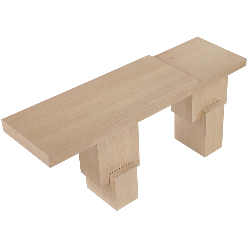 Meridian Furniture Anzio Natural Solid Wood Console Table