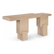 Meridian Furniture Anzio Natural Solid Wood Console Table