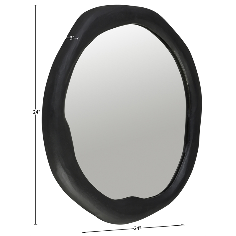 Meridian Furniture Armada Black Aluminum Mirror