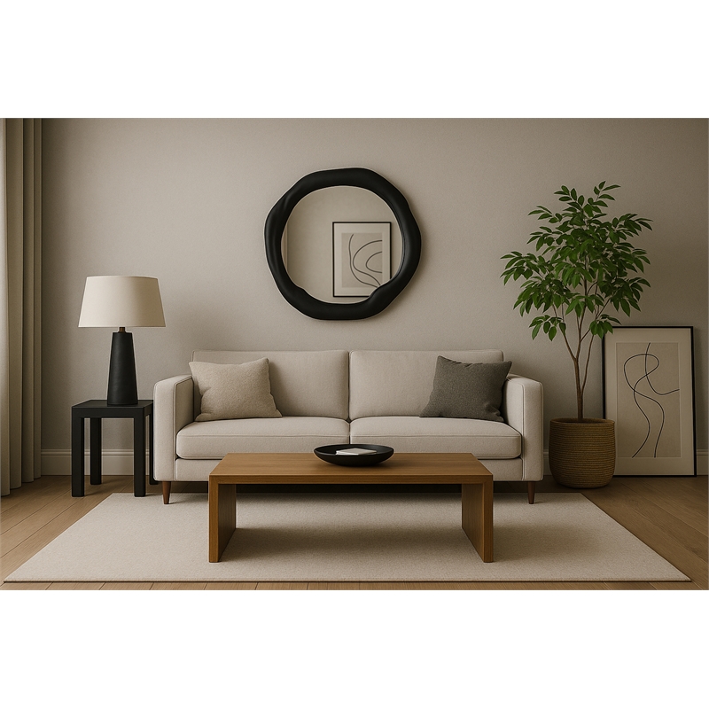 Meridian Furniture Armada Black Aluminum Mirror