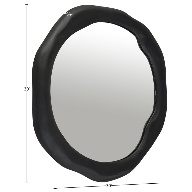 Meridian Furniture Armada Black Aluminum Mirror