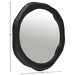 Meridian Furniture Armada Black Aluminum Mirror