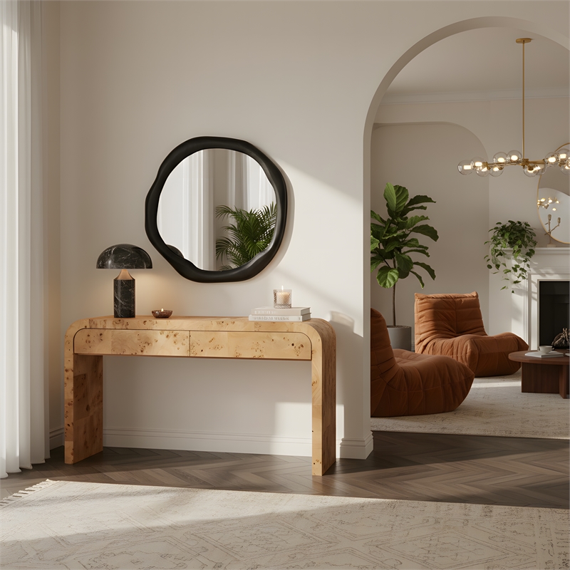 Meridian Furniture Armada Black Aluminum Mirror