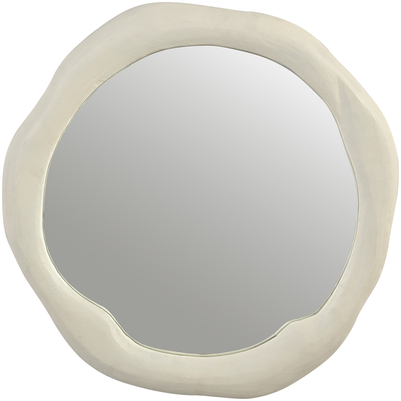 Meridian Furniture Armada Cream Aluminum Mirror