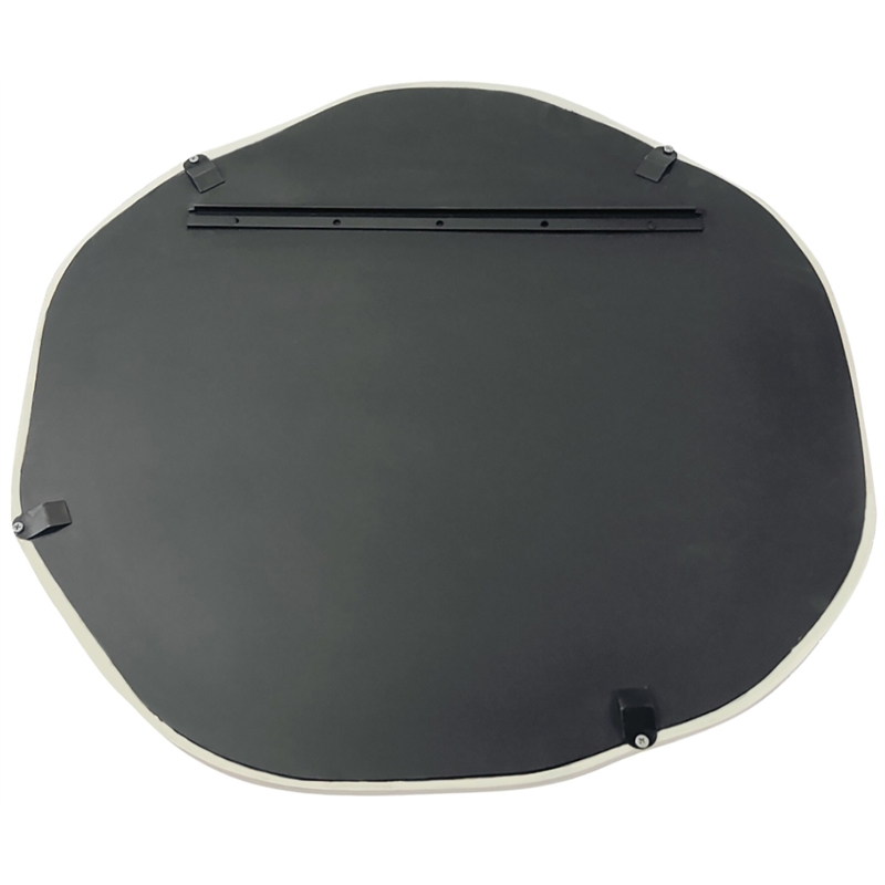 Meridian Furniture Armada Cream Aluminum Mirror