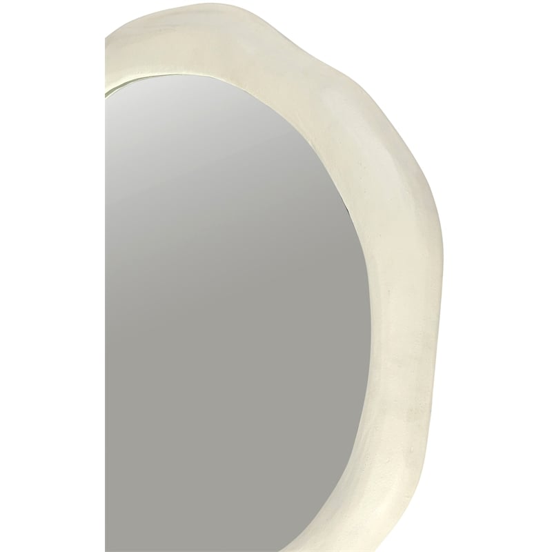 Meridian Furniture Armada Cream Aluminum Mirror