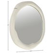Meridian Furniture Armada Cream Aluminum Mirror