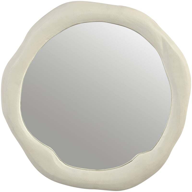 Meridian Furniture Armada Cream Aluminum Mirror