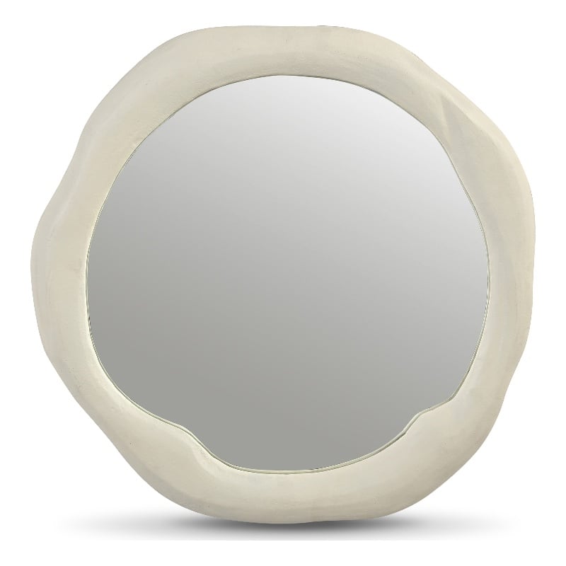 Meridian Furniture Armada Cream Aluminum Mirror
