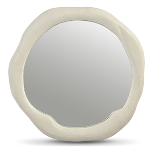 Meridian Furniture Armada Cream Aluminum Mirror