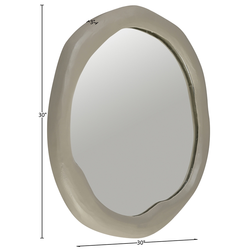 Meridian Furniture Armada Taupe Aluminum Mirror