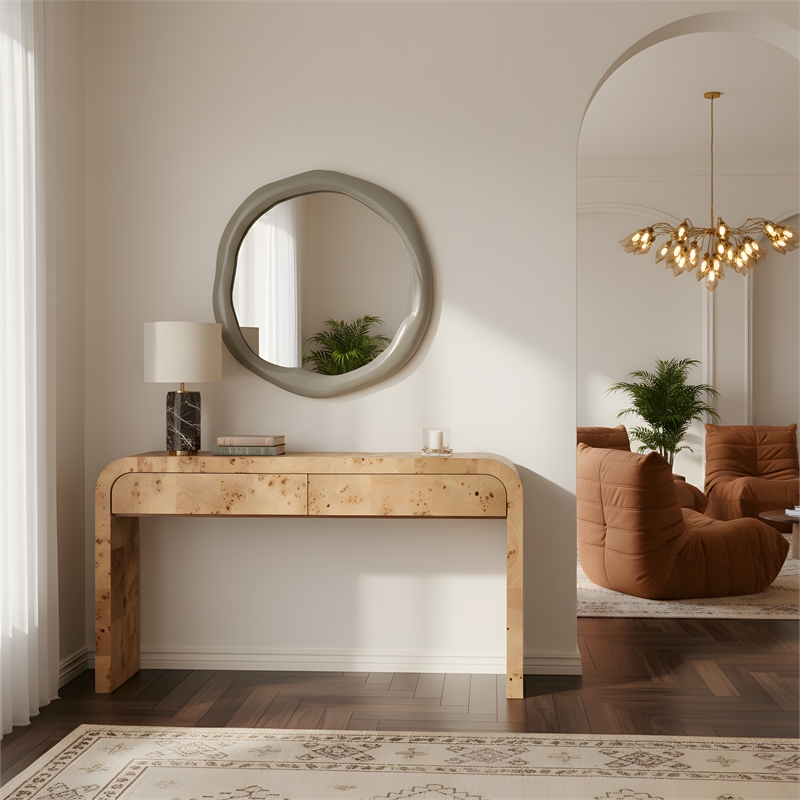 Meridian Furniture Armada Taupe Aluminum Mirror