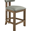 Meridian Furniture Lavrin Olive Vegan Leather Counter Stool (Set of 2)