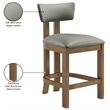 Meridian Furniture Lavrin Olive Vegan Leather Counter Stool (Set of 2)