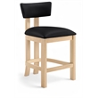 Meridian Furniture Lavrin Black Vegan Leather Counter Stool (Set of 2)