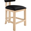 Meridian Furniture Lavrin Black Vegan Leather Counter Stool (Set of 2)