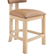 Meridian Furniture Lavrin Cognac Vegan Leather Counter Stool (Set of 2)