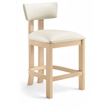 Meridian Furniture Lavrin Cream Vegan Leather Counter Stool (Set of 2)