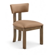 Meridian Furniture Lavrin Cognac Vegan Leather Dining Side Chair (Set of 2)