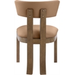 Meridian Furniture Lavrin Cognac Vegan Leather Dining Side Chair (Set of 2)