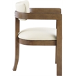 Meridian Furniture Lavrin Cream Vegan Leather Dining Arm Chair (Set of 2)