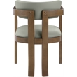 Meridian Furniture Lavrin Olive Vegan Leather Dining Arm Chair (Set of 2)