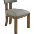 Meridian Furniture Lavrin Olive Vegan Leather Dining Side Chair (Set of 2)