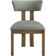 Meridian Furniture Lavrin Olive Vegan Leather Dining Side Chair (Set of 2)