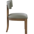 Meridian Furniture Lavrin Olive Vegan Leather Dining Side Chair (Set of 2)
