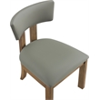 Meridian Furniture Lavrin Olive Vegan Leather Dining Side Chair (Set of 2)