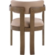 Meridian Furniture Lavrin Tan Vegan Leather Dining Arm Chair (Set of 2)