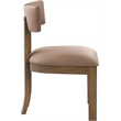 Meridian Furniture Lavrin Tan Vegan Leather Dining Side Chair (Set of 2)