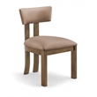 Meridian Furniture Lavrin Tan Vegan Leather Dining Side Chair (Set of 2)