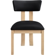 Meridian Furniture Lavrin Black Vegan Leather Dining Side Chair (Set of 2)