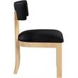 Meridian Furniture Lavrin Black Vegan Leather Dining Side Chair (Set of 2)