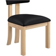 Meridian Furniture Lavrin Black Vegan Leather Dining Side Chair (Set of 2)