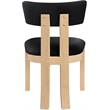 Meridian Furniture Lavrin Black Vegan Leather Dining Side Chair (Set of 2)